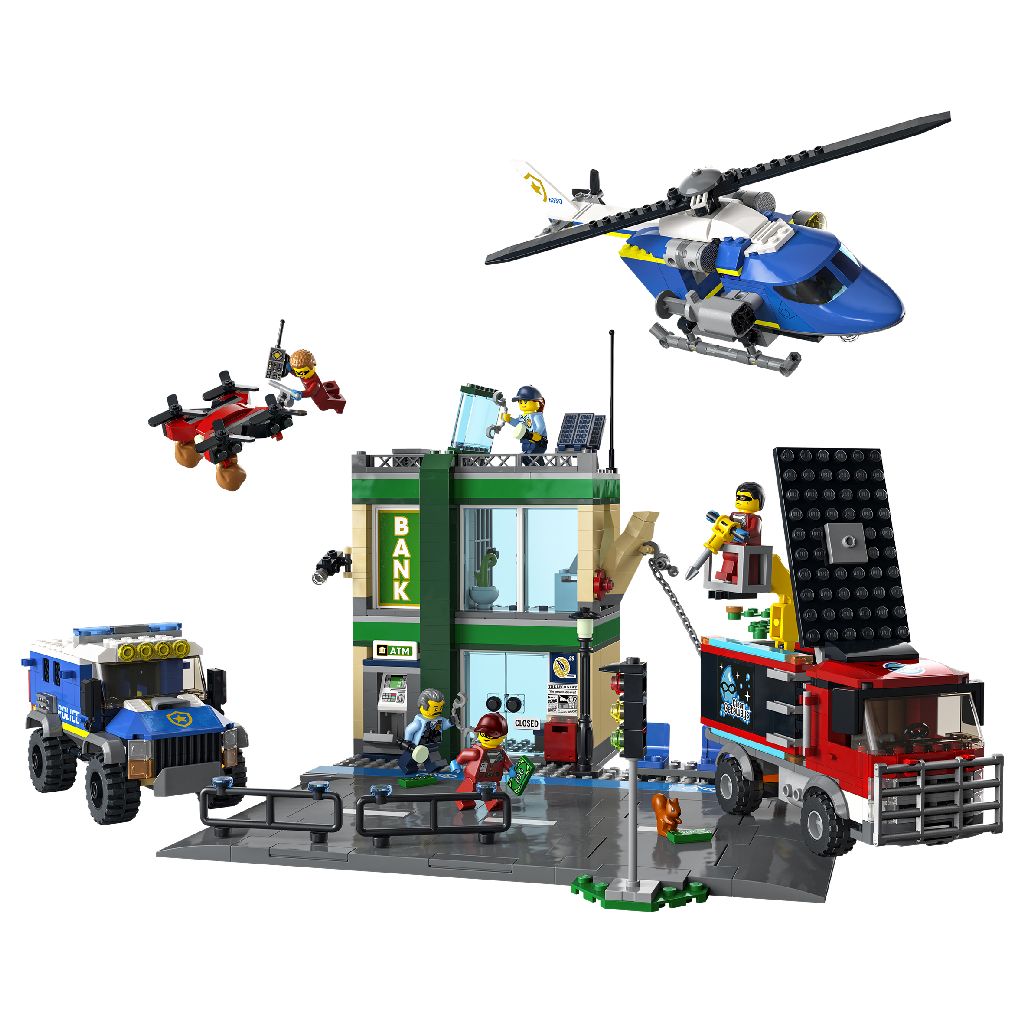 Lego city politia in urmarire la banca 60317