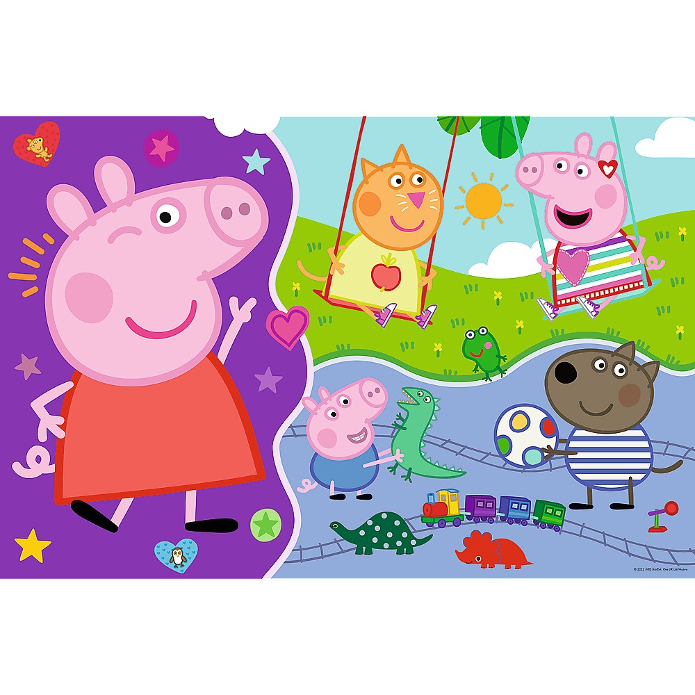 Puzzle trefl primo  super giant 15 peppa pig