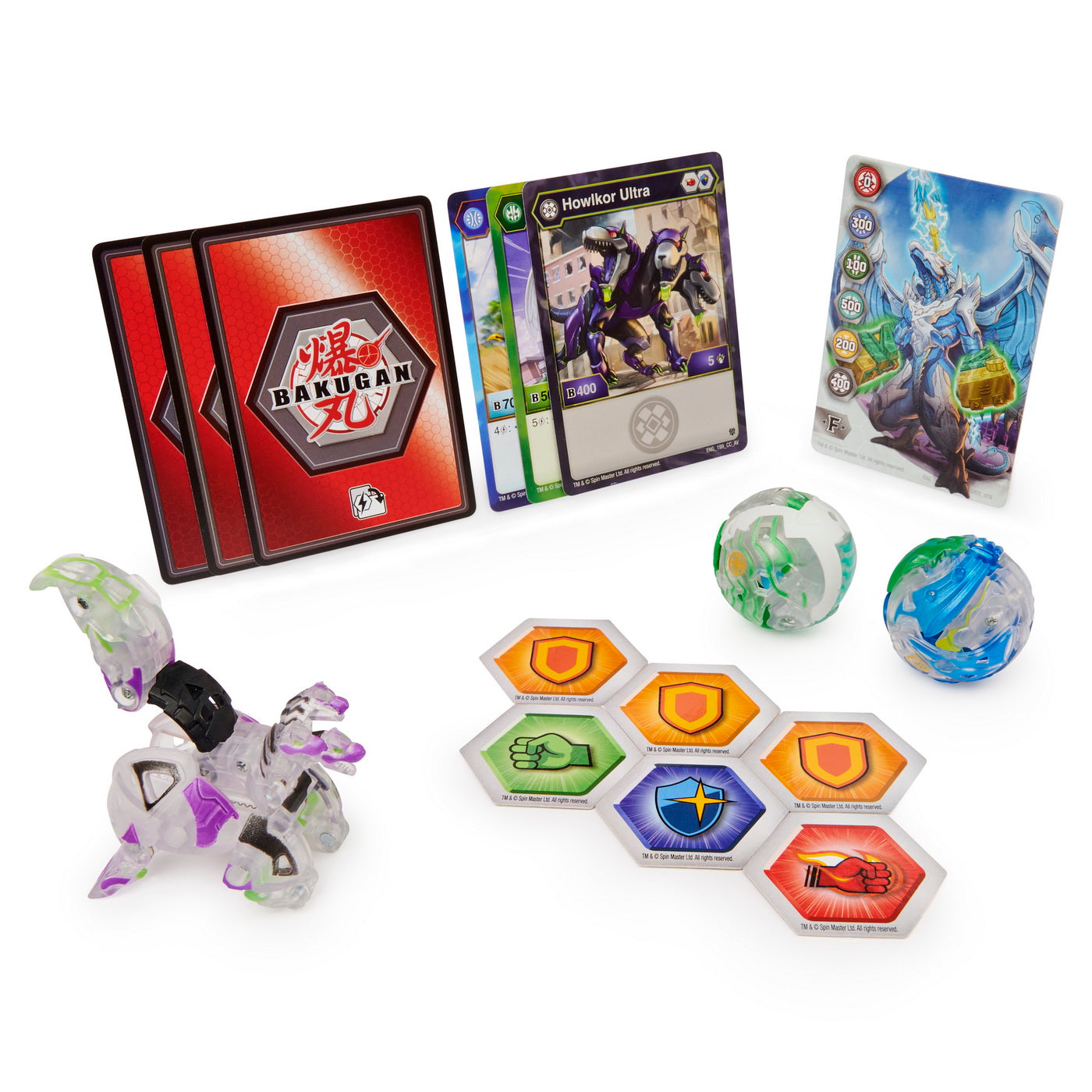 Bakugan s2 pachet de start trox hydorous si howlkor ultra