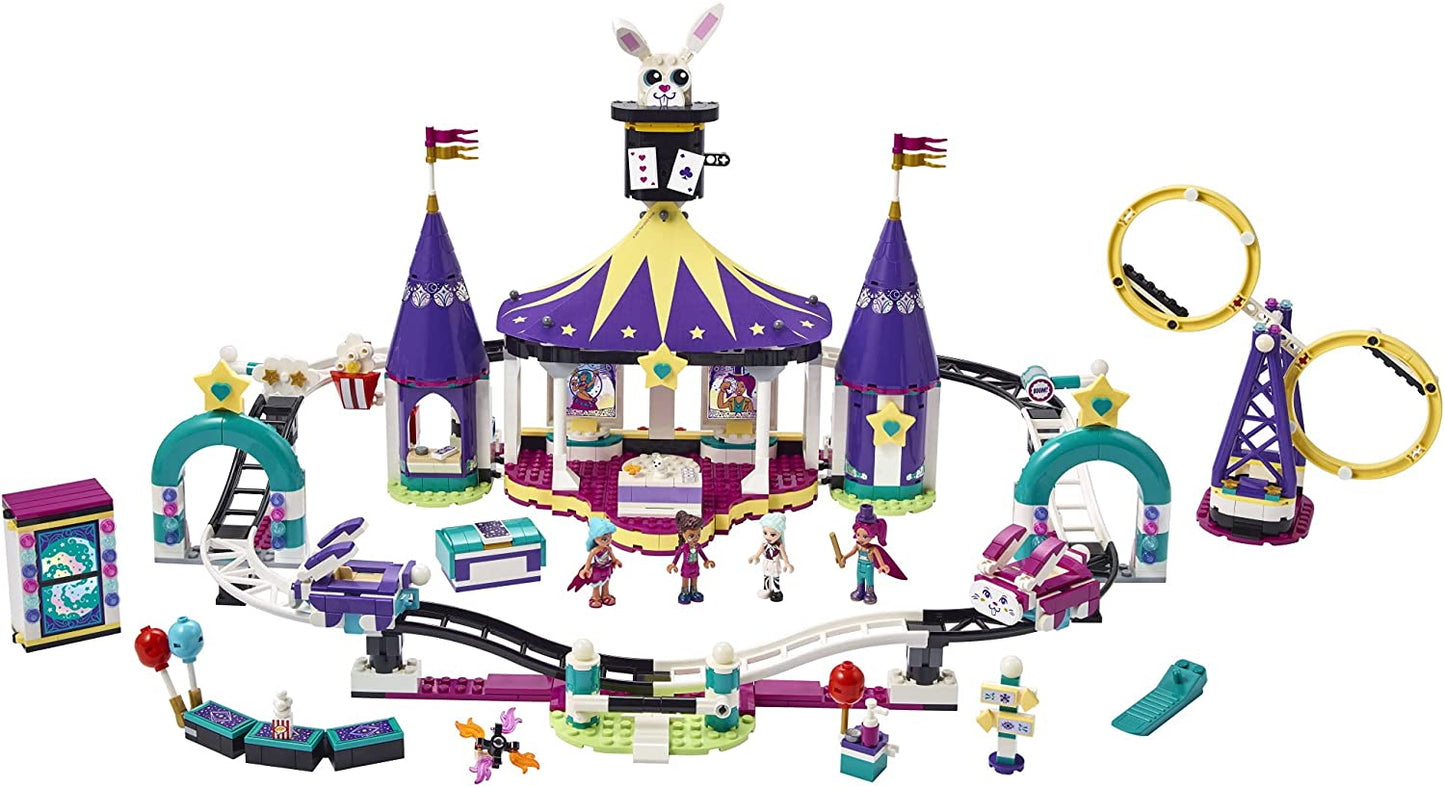 Lego friends montagne russe magic in parcul de distractii 41685