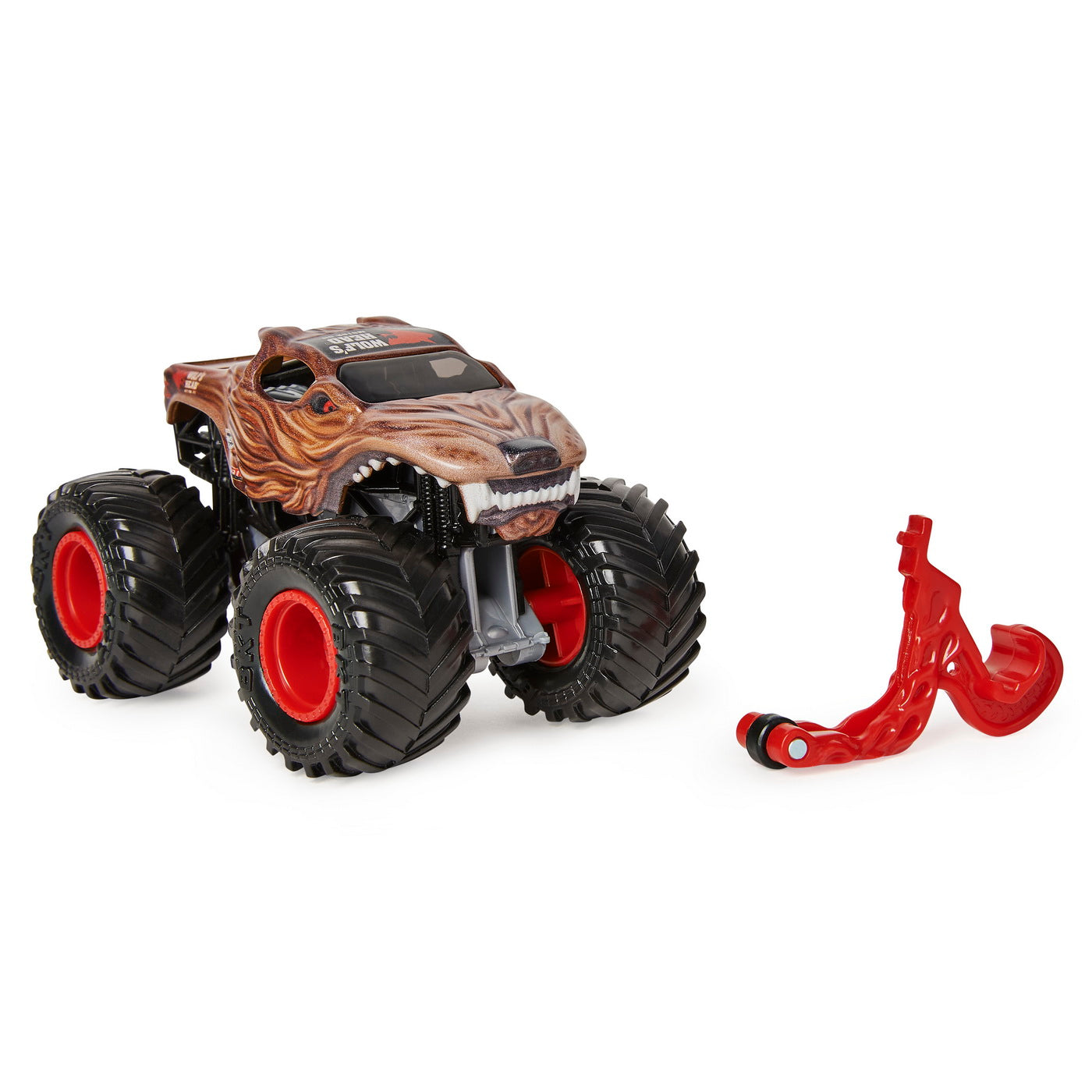 Monster jam masinuta metalica wolf head scara 1 la 64