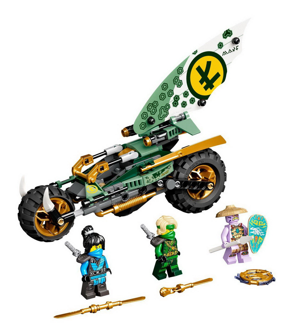 Lego ninjago motocicleta chopper de jungla a lui lloy 71745