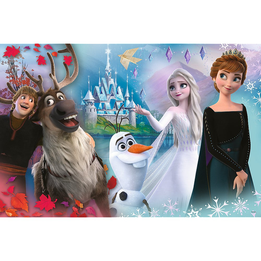 Puzzle trefl primo super shape xxl 104 disney frozen lumea anei si a elsei