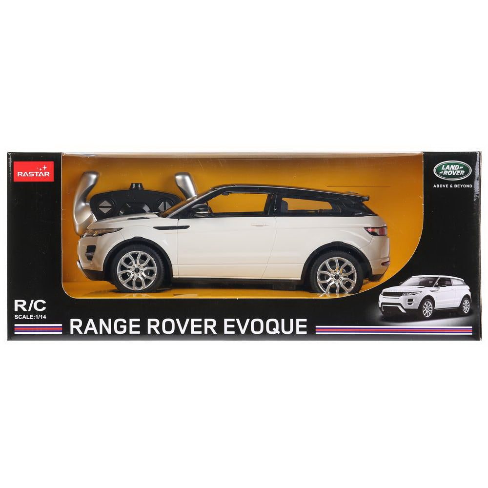 Masina cu telecomanda range rover evoque alb scara 1 la 14