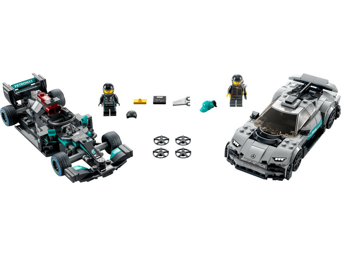 Lego speed champions mercedes amg f1 w12 e performance si mercedes amg project one 76909