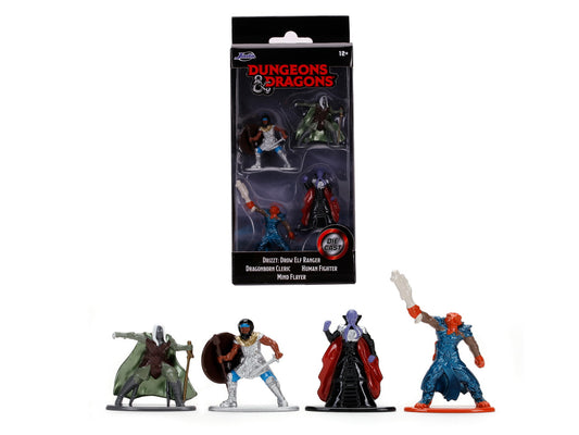 Set 4 figurine dungeons dragons 4 cm