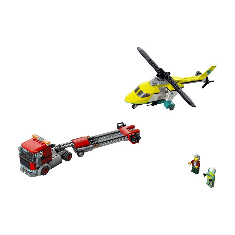 Lego city transportul elicopterului de salvare 60343