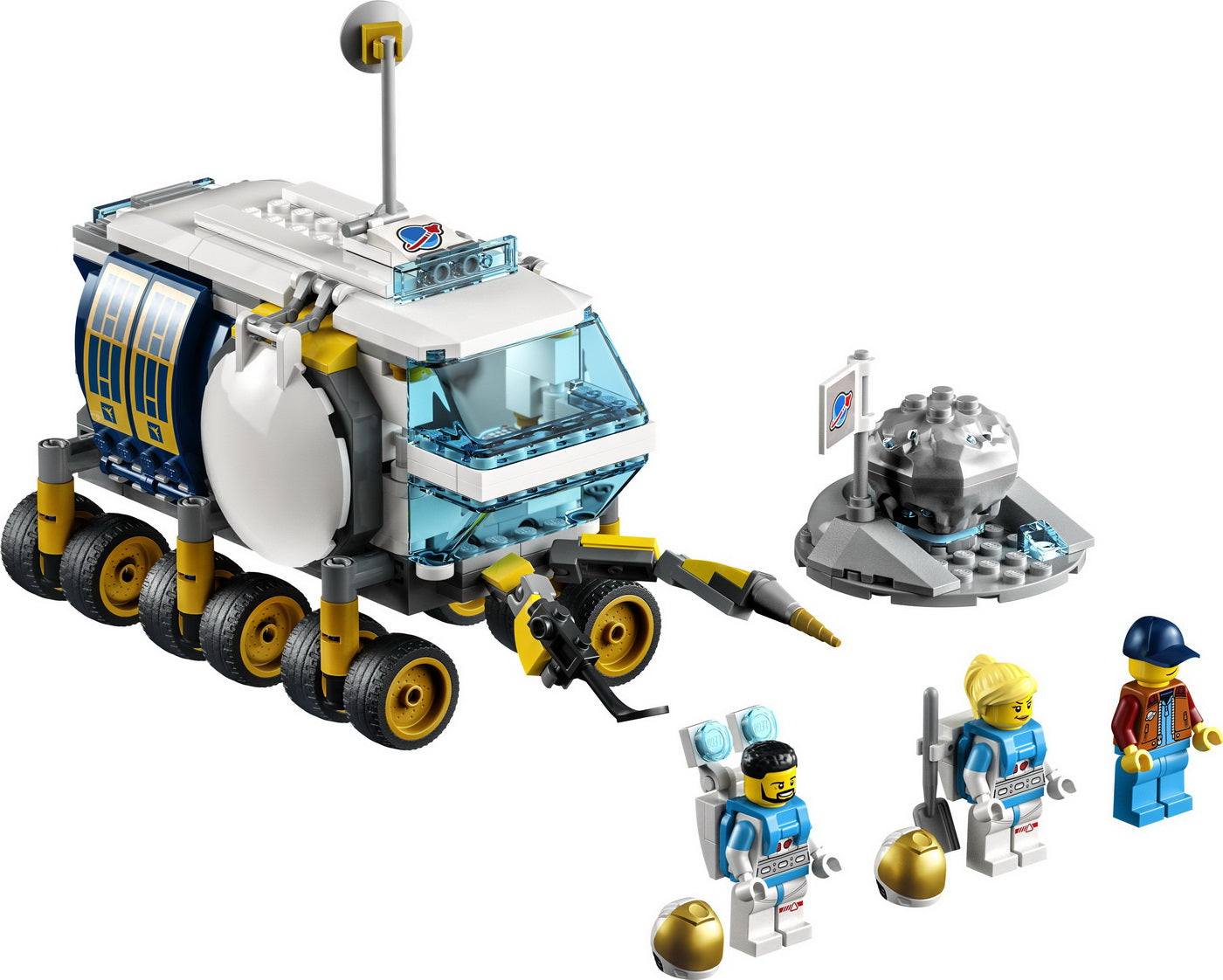 Lego city vehicul de recunoastere selenara 60348