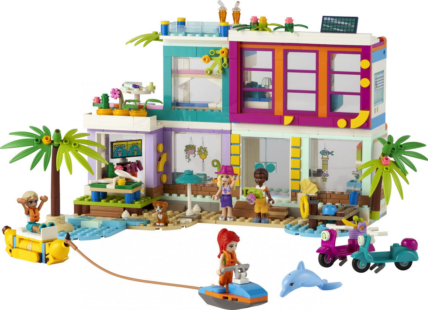 Lego friends casa de vacanta de pe plaja 41709