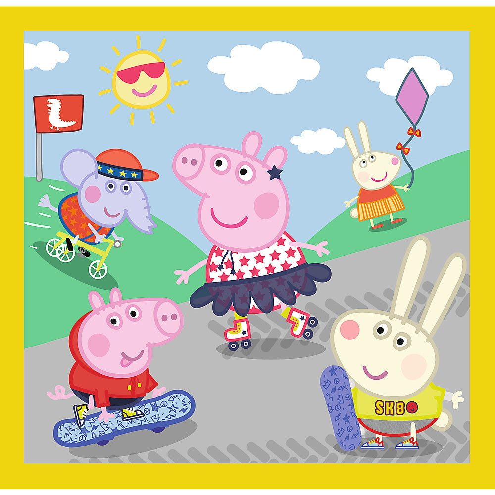 Puzzle trefl 3in1 peppa pig o zi aniversara