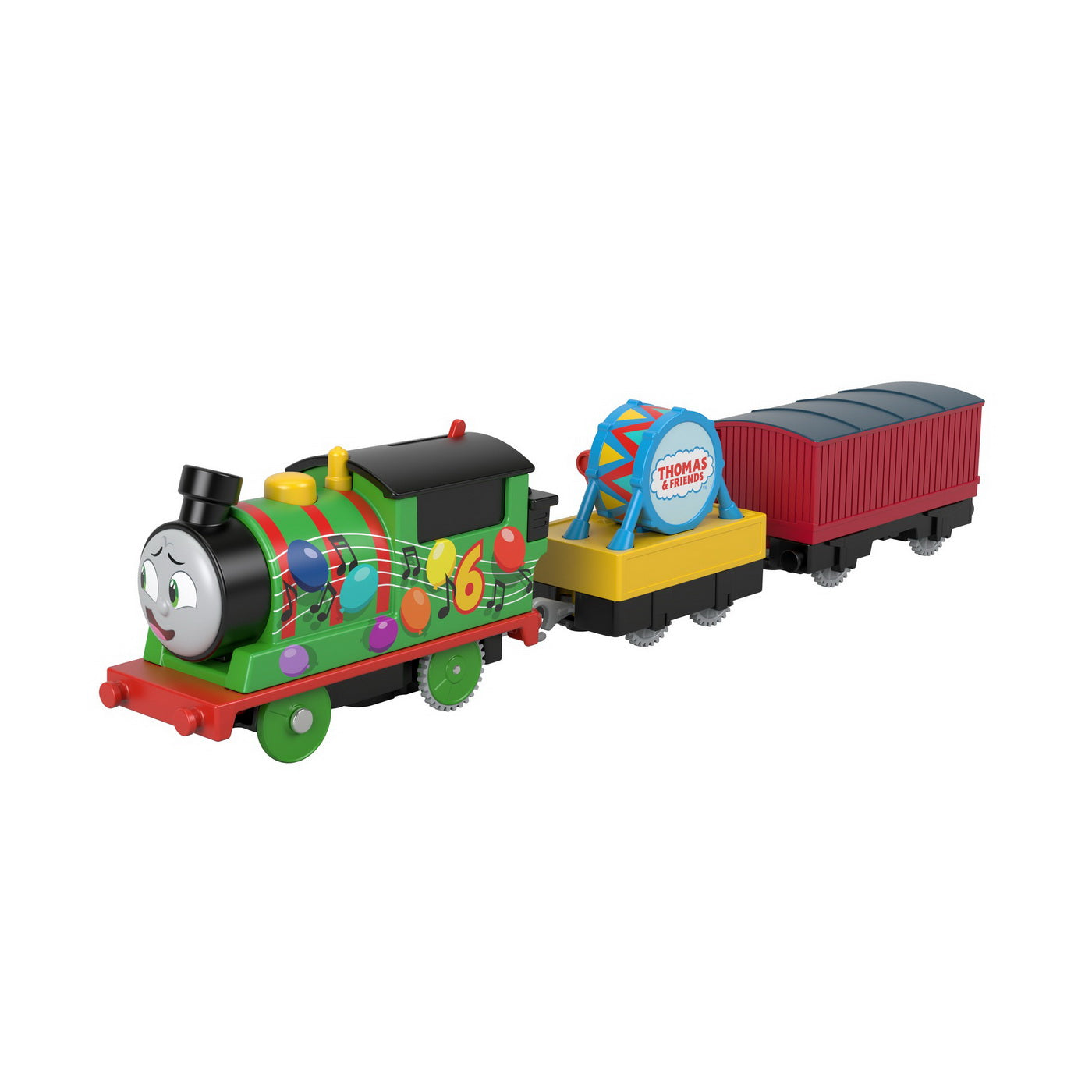 Thomas locomotiva motorizata percy cu 2 vagoane