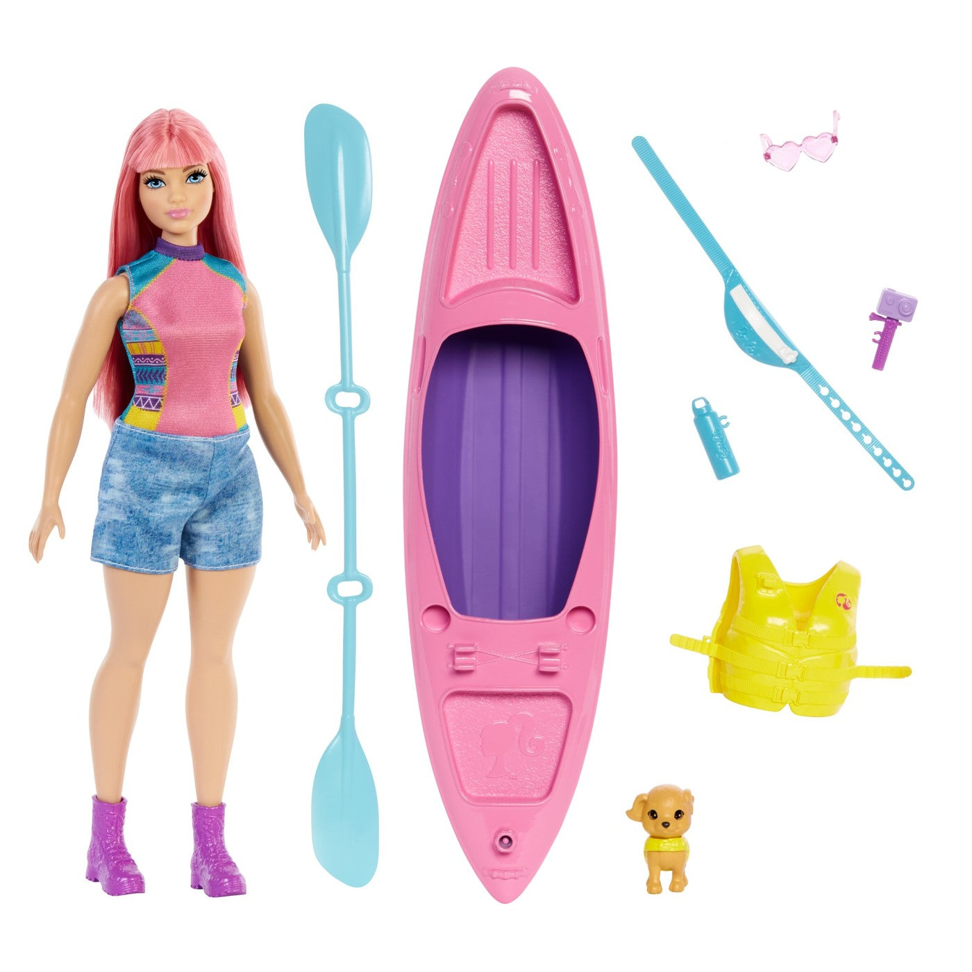 Barbie camping papusa daisy cu accesorii