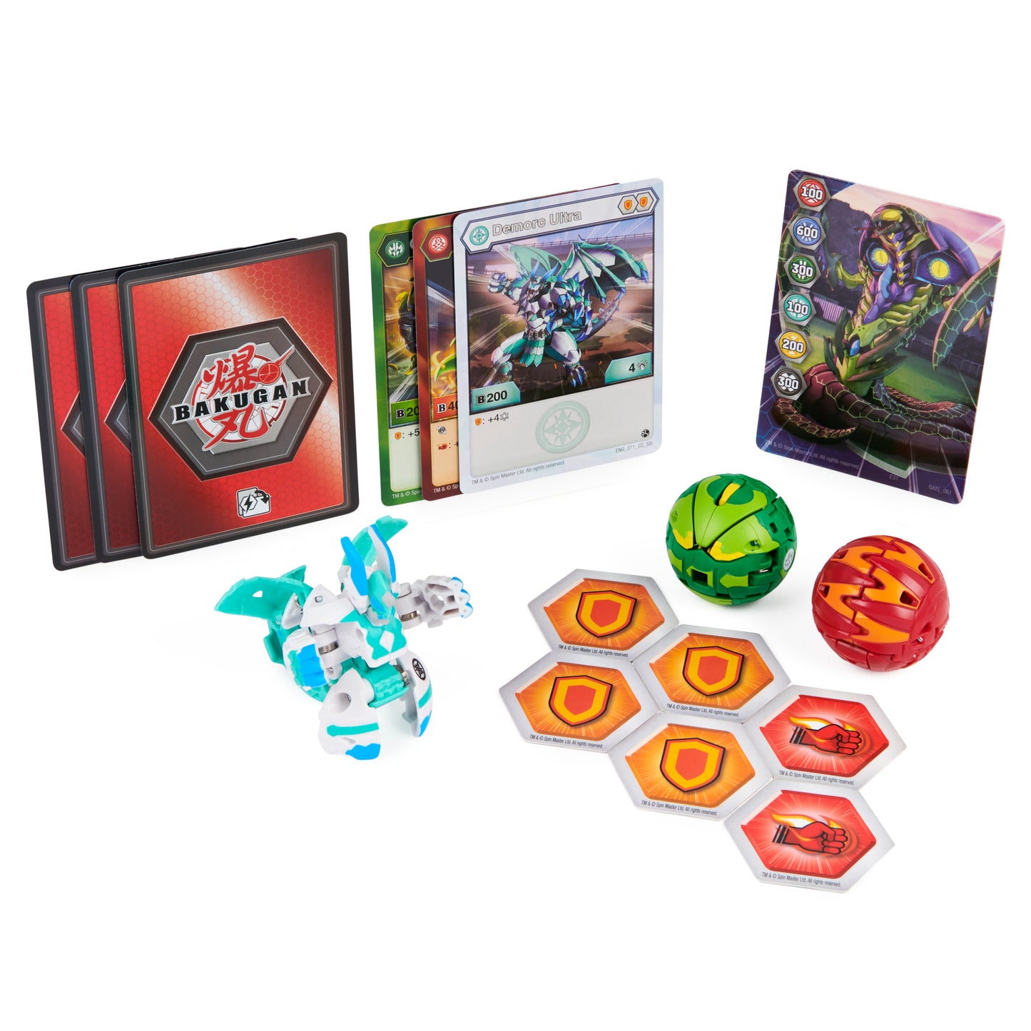 Bakugan s3 pachet starter demorc ultra, crustillion si pincitaur