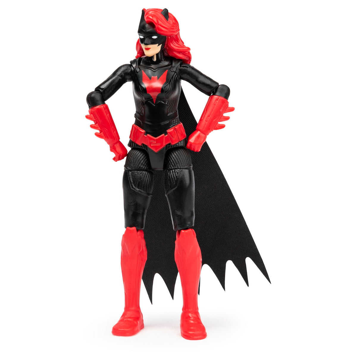 Figurina batwoman flexibila 10cm cu 3 cate accesorii