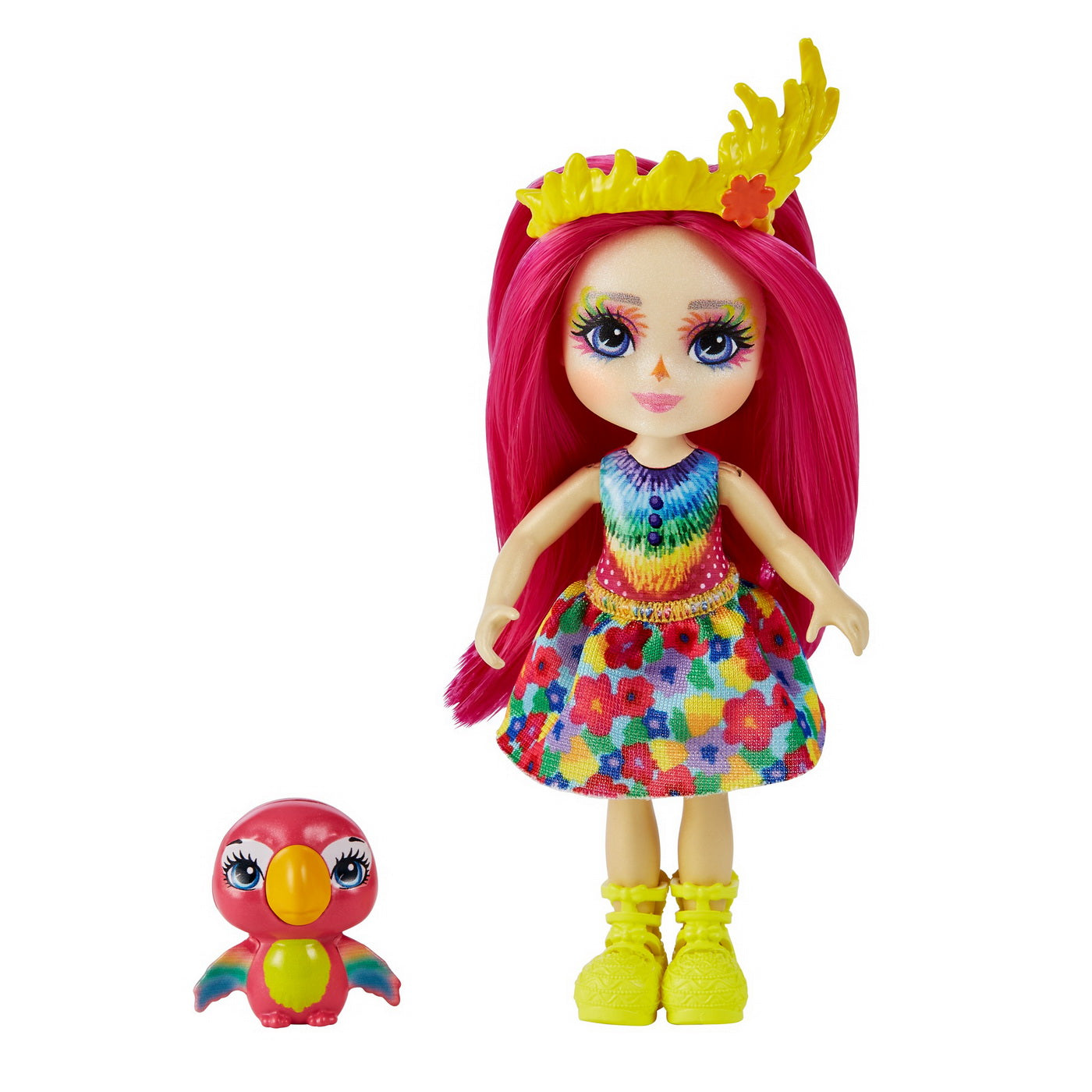 Enchantimals papusi si animalute peachy parrot & chatter