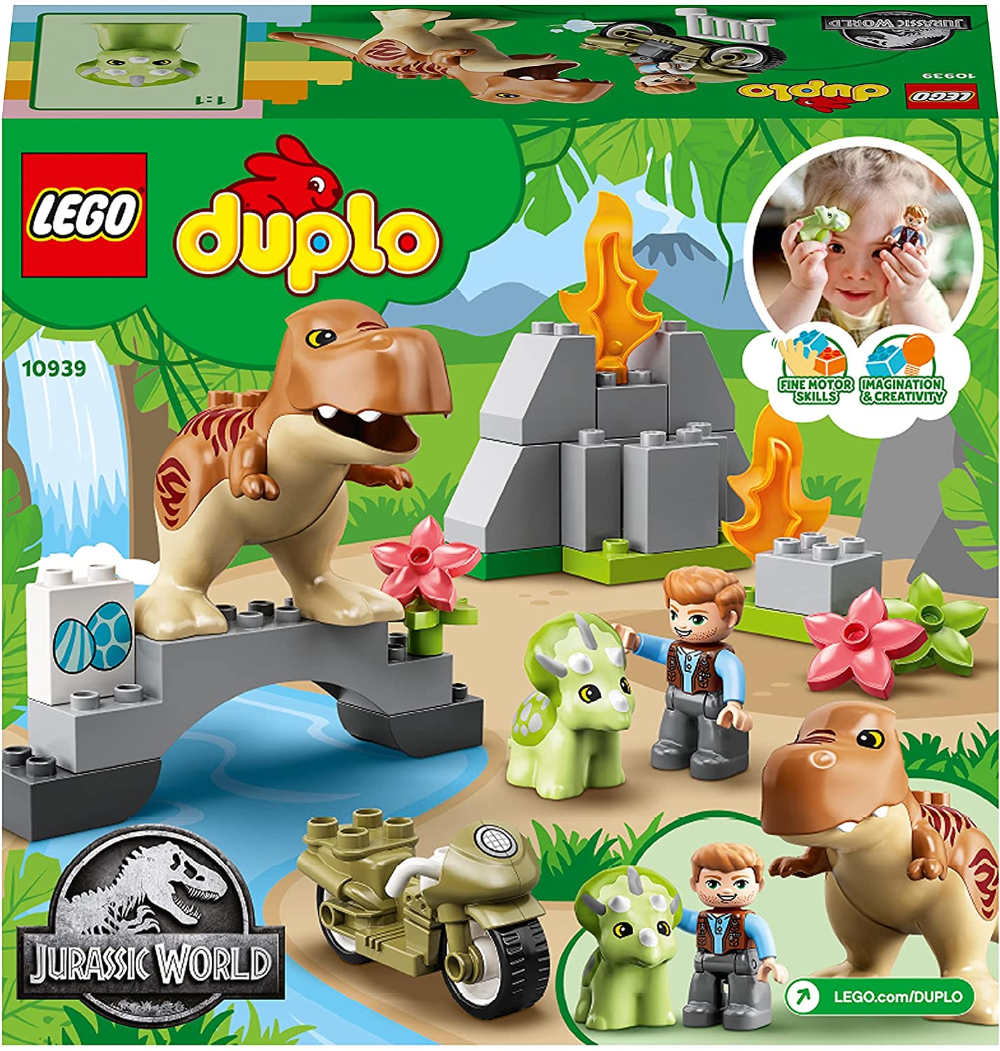 Lego duplo  evadarea dinozurilor t. rex si triceratops 10939