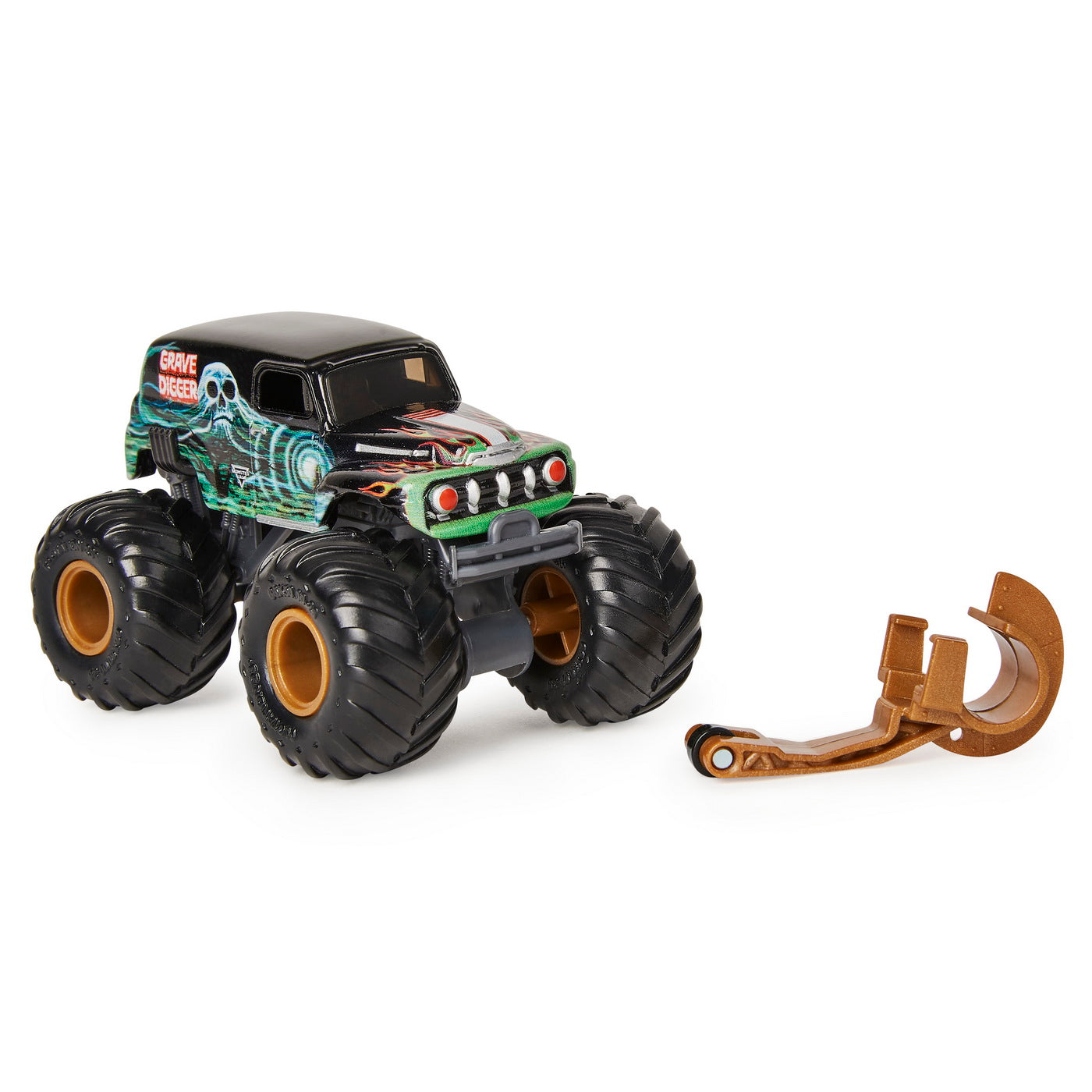 Monster jam masinuta metalica grave digger negru scara 1 la 64