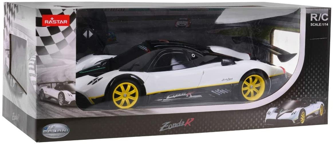 Masina cu telecomanda pagani zonda r alb cu scara 1 la 14