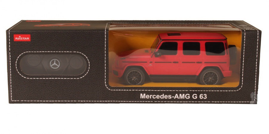 Masina cu telecomanda mercedes-benz g63 rosu scara 1 la 24