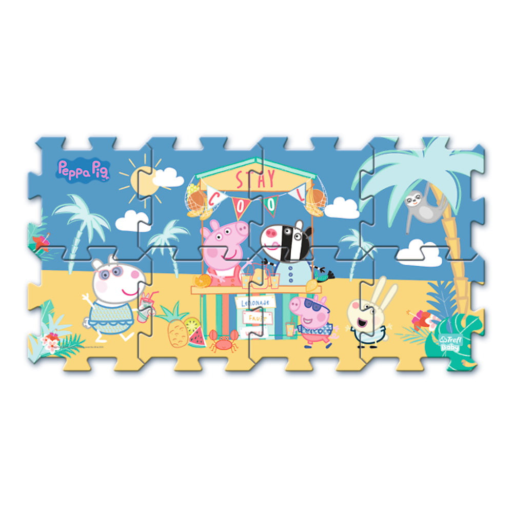 Puzzle de podea din spuma peppa pig summer