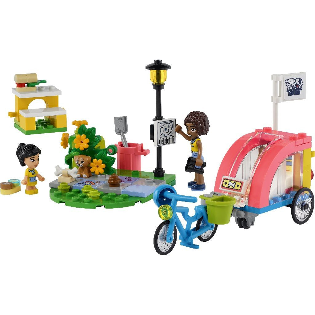 Lego friends bicicleta pentru salvarea cainilor 41738