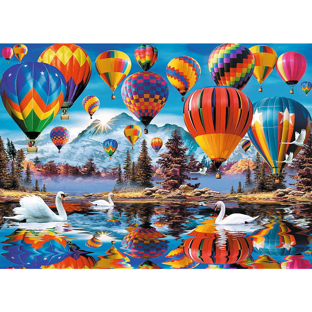 Puzzle trefl din lemn 1000 piese baloanele colorate