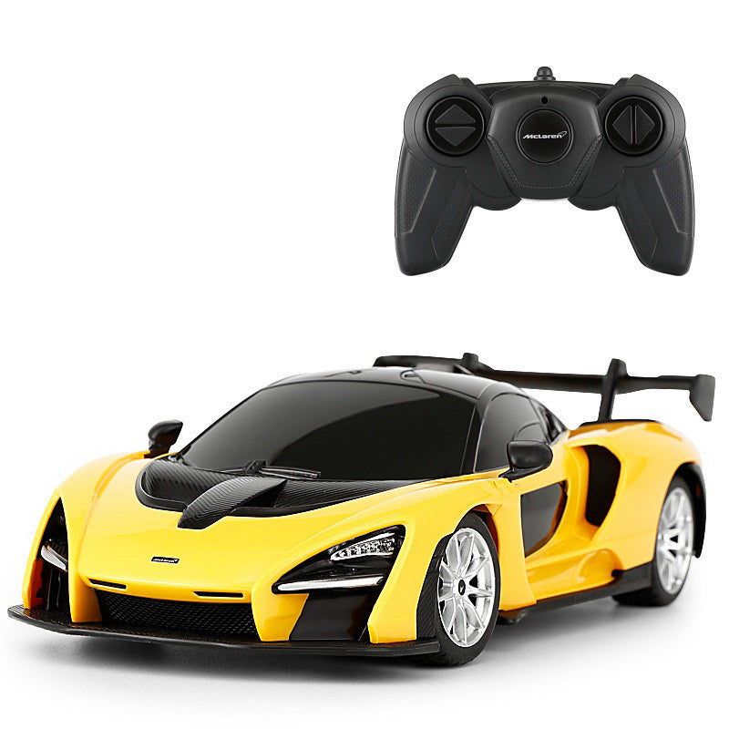 Masina cu telecomanda mclaren senna galben cu scara 1 la 24