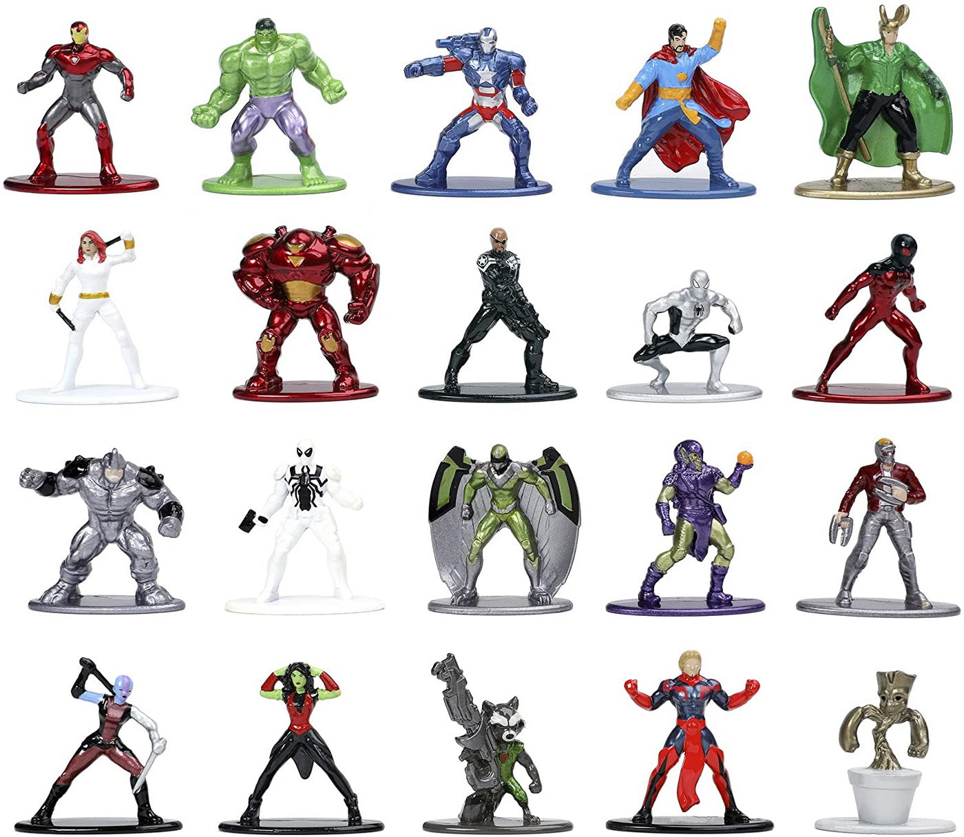 Marvel set 20 de nanofigurine metal 4cm