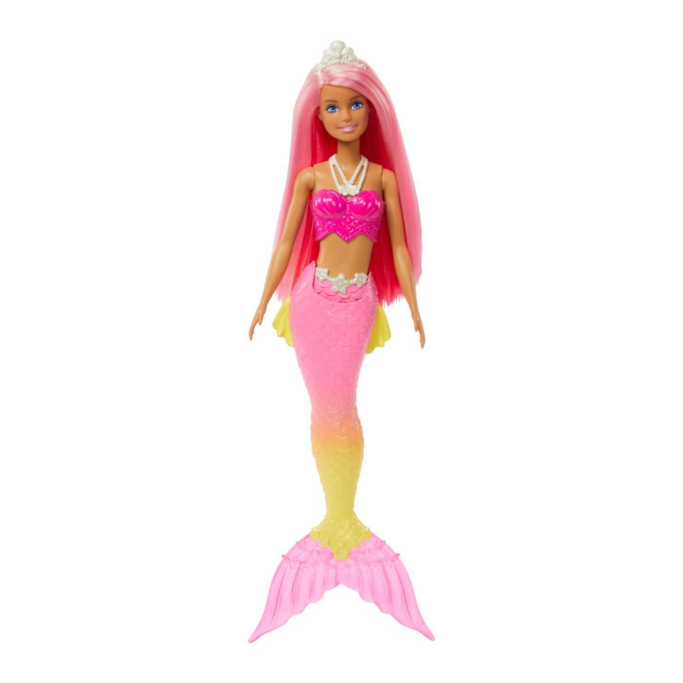 Barbie dreamtopia papusa sirena cu par roz si coada roz