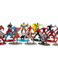 Set 20 de figurine metalice cu eroii marvel si figurina black panther inclusa