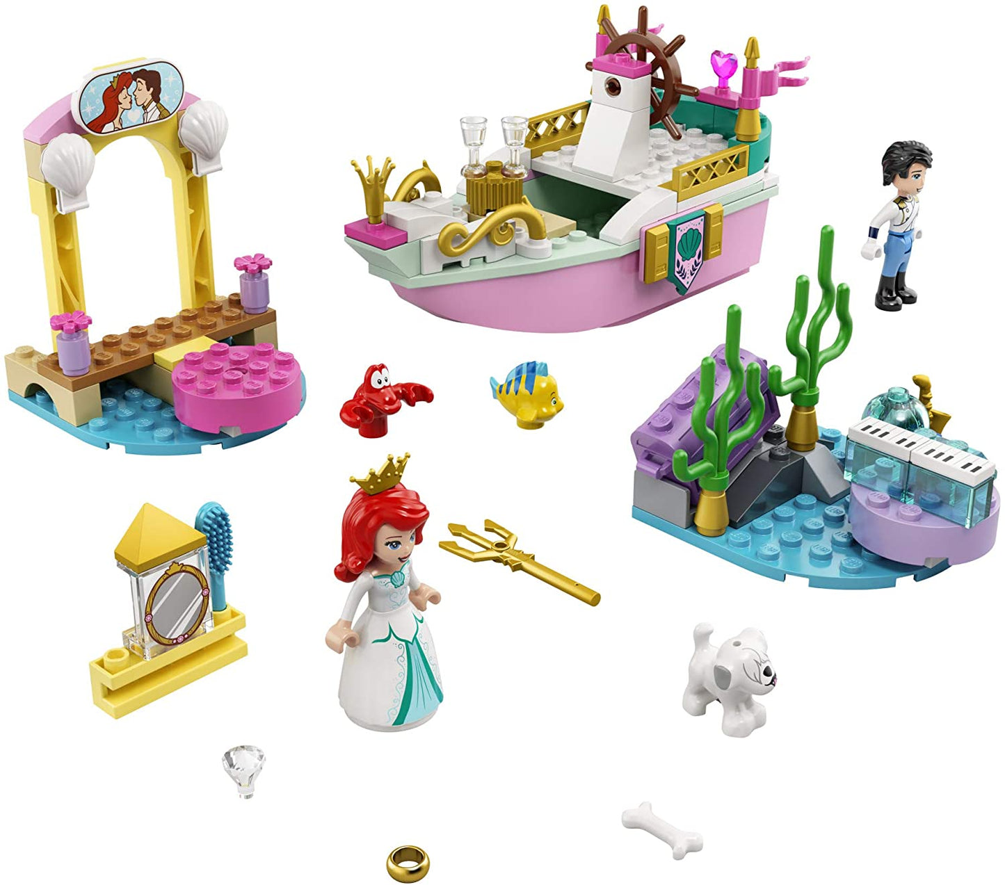 Lego disney barca de festivitati a lui ariel