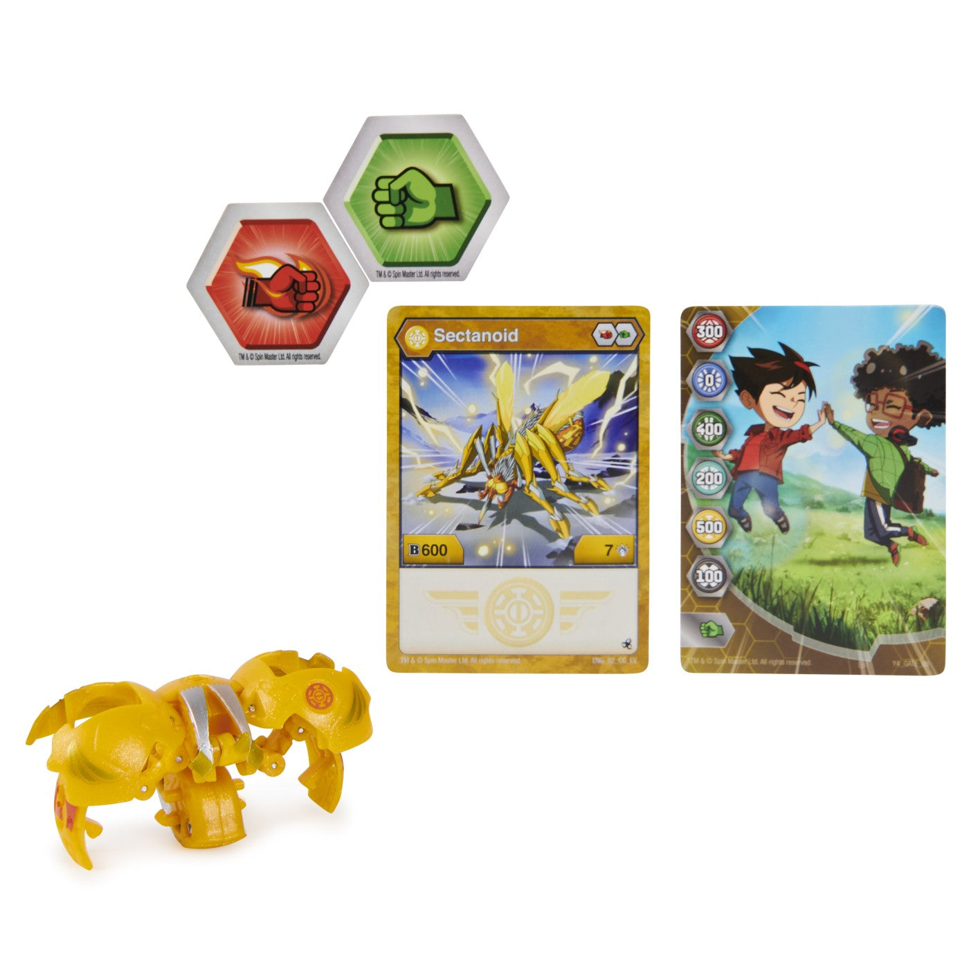 Bakugan s4 bila clasica sectanoid galben