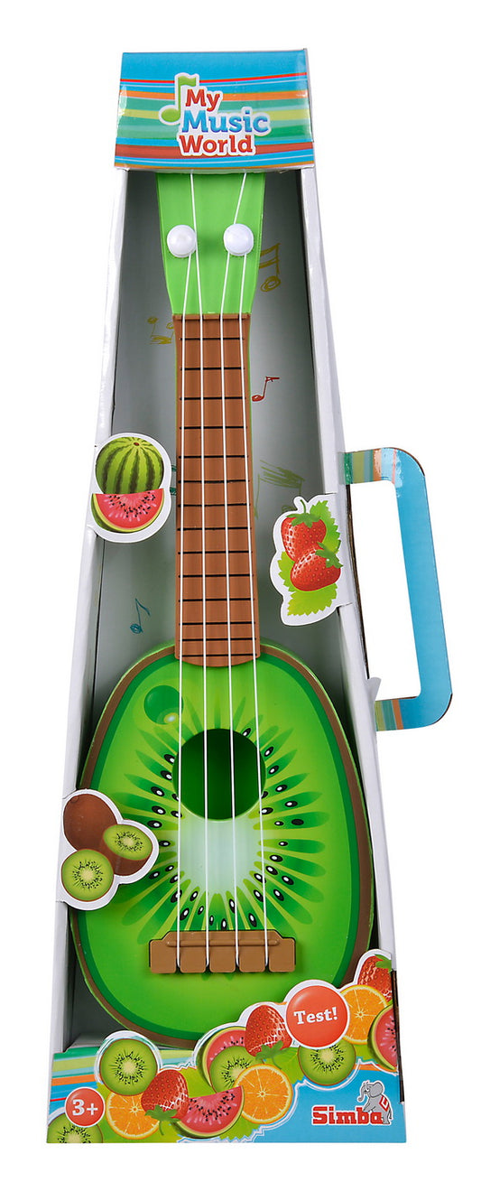 Instrument muzical ukulele cu design de kiwi