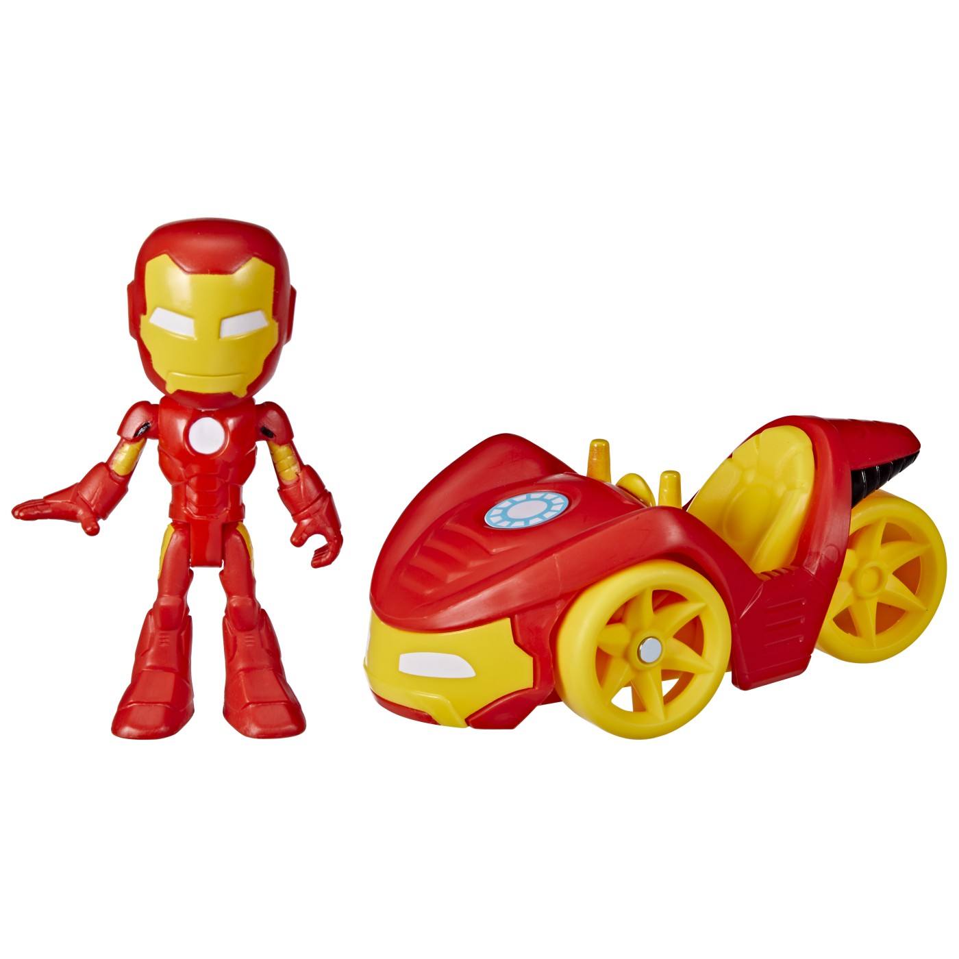 Spidey prietenii extraordinari set vehicul si figurina iron man