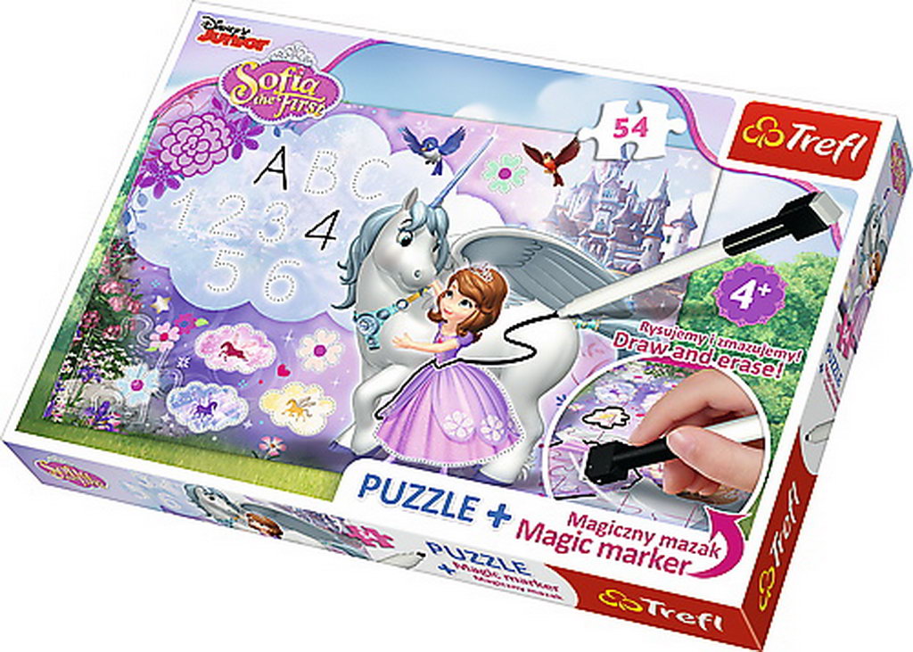 Puzzle trefl 54 plus marker sofia intai