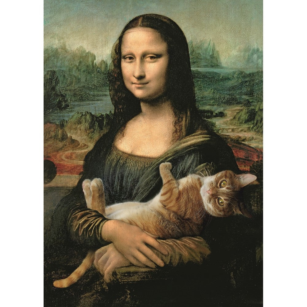 Puzzle trefl 500 monalisa cu pisica