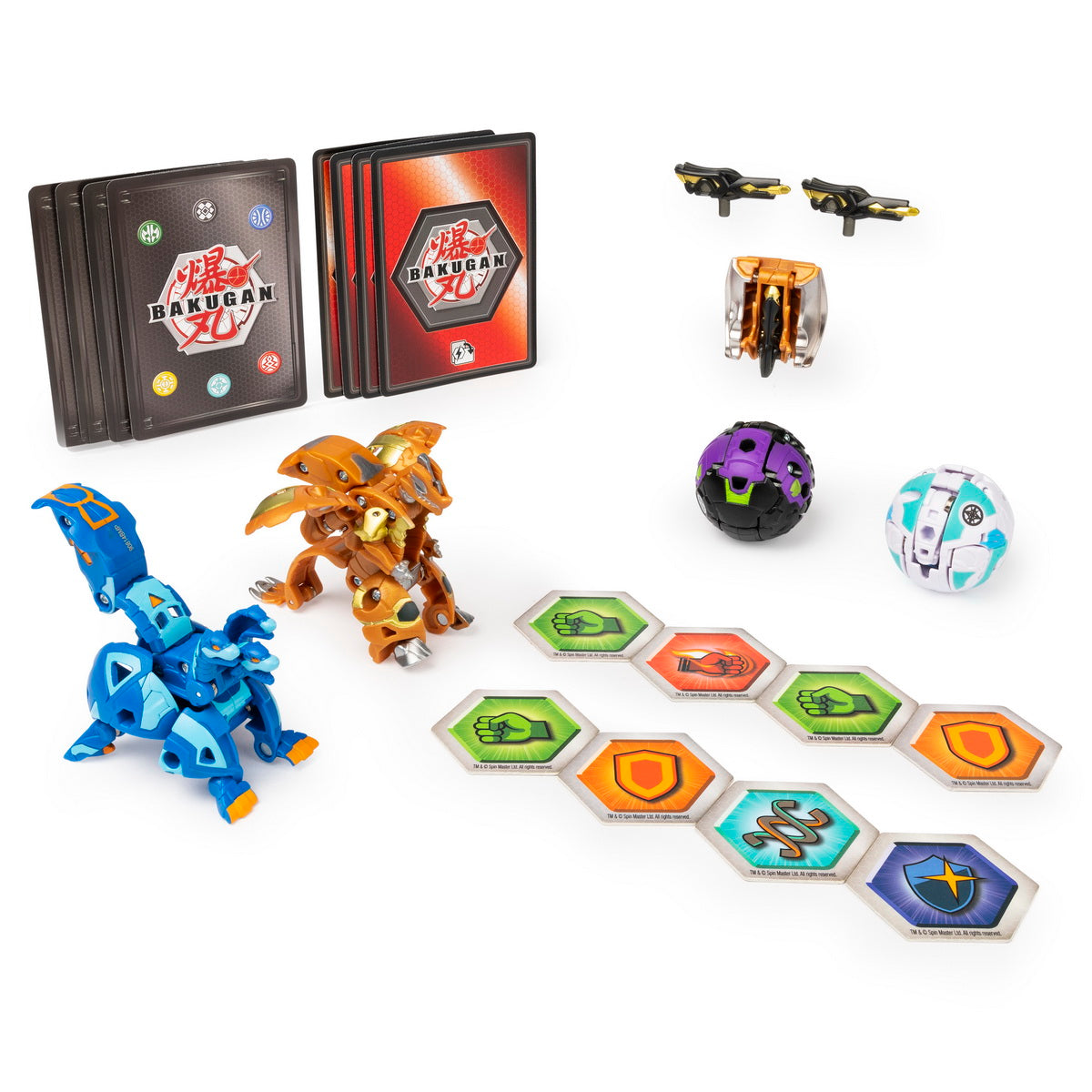 Bakugan s2 set de lupta ultra howlkor si dragonoid cu baku-gear