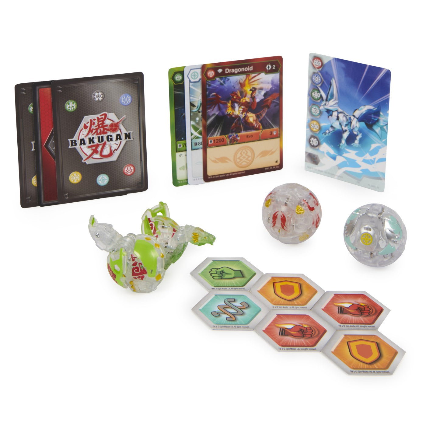 Bakugan pachet starter 3 bakugani s4 serpillious ultra verde colossus si neo dragonoid