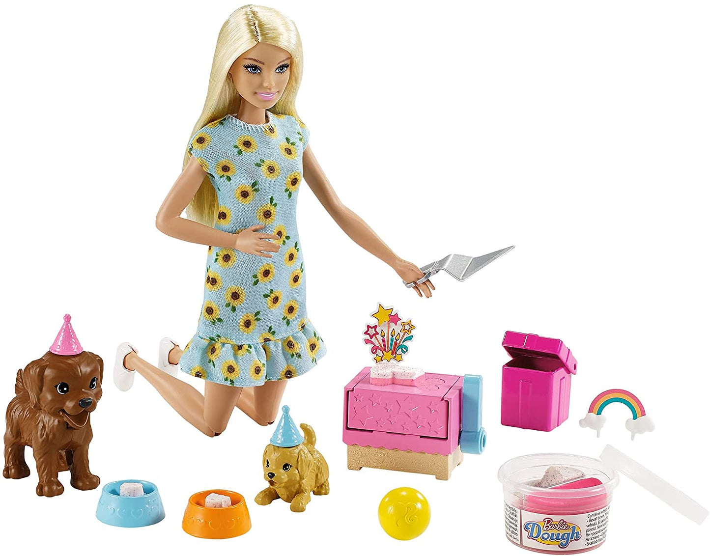 Barbie gama family set papusa cu catelusi