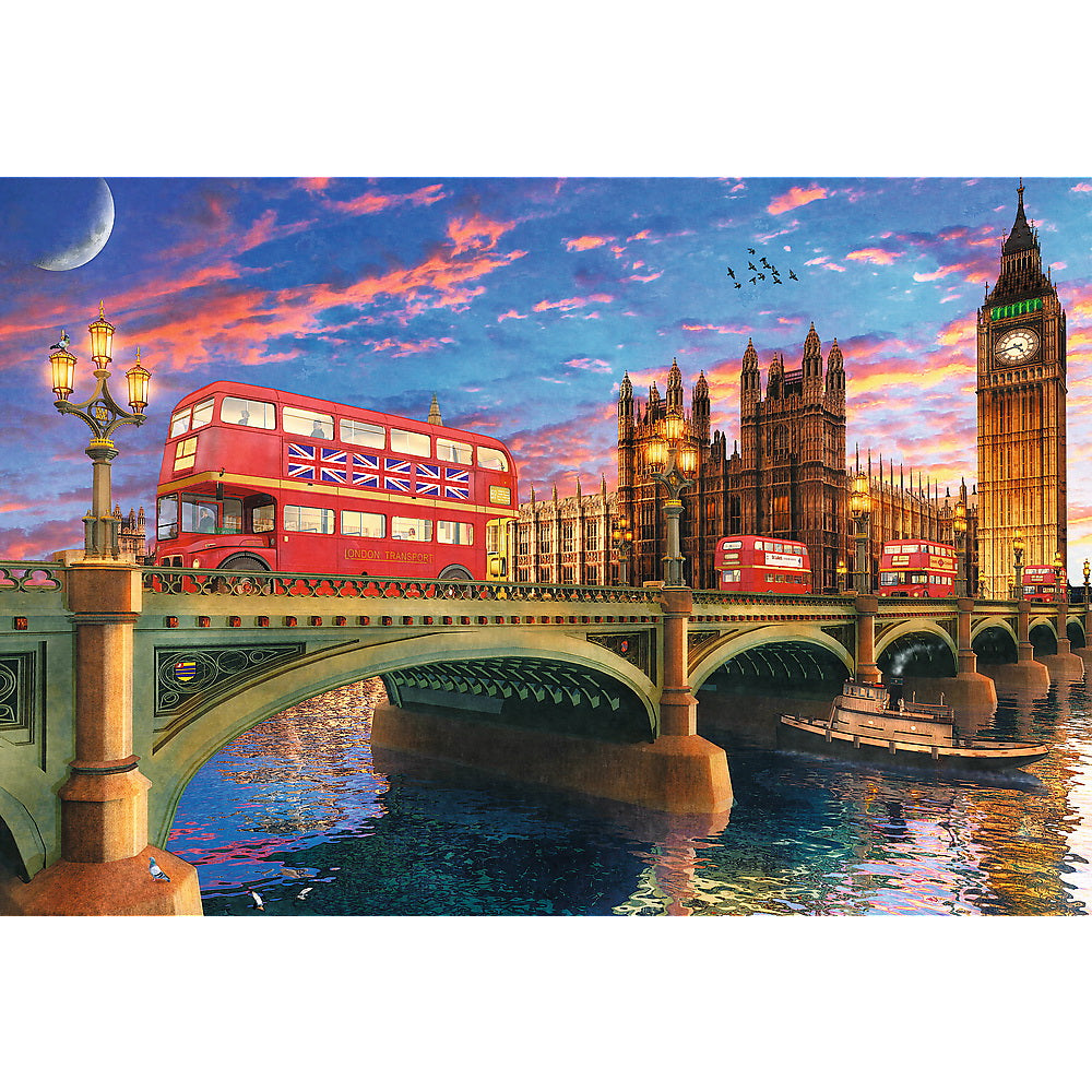 Puzzle trefl din lemn 500+1 obictivele turistice din londra