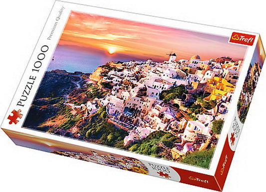 Puzzle trefl 1000 apus in santorini