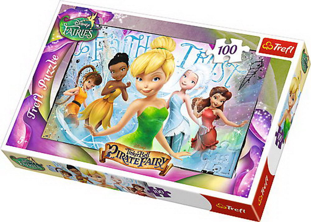 Puzzle trefl 100 tinkerbell cu zane prietene