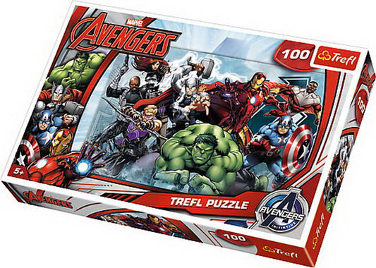 Puzzle trefl 100 incepe atacul marvel