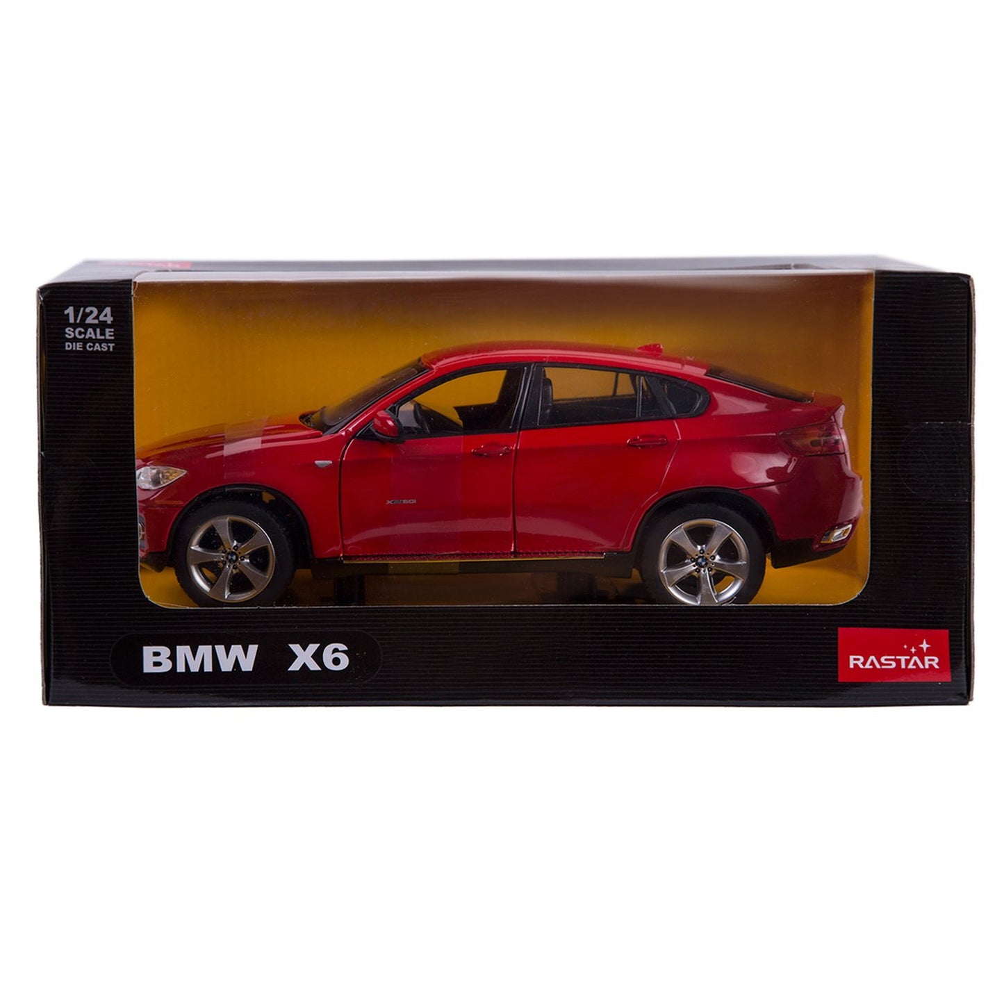 Masinuta metalica bmw x6 rosu scara 1 la 24