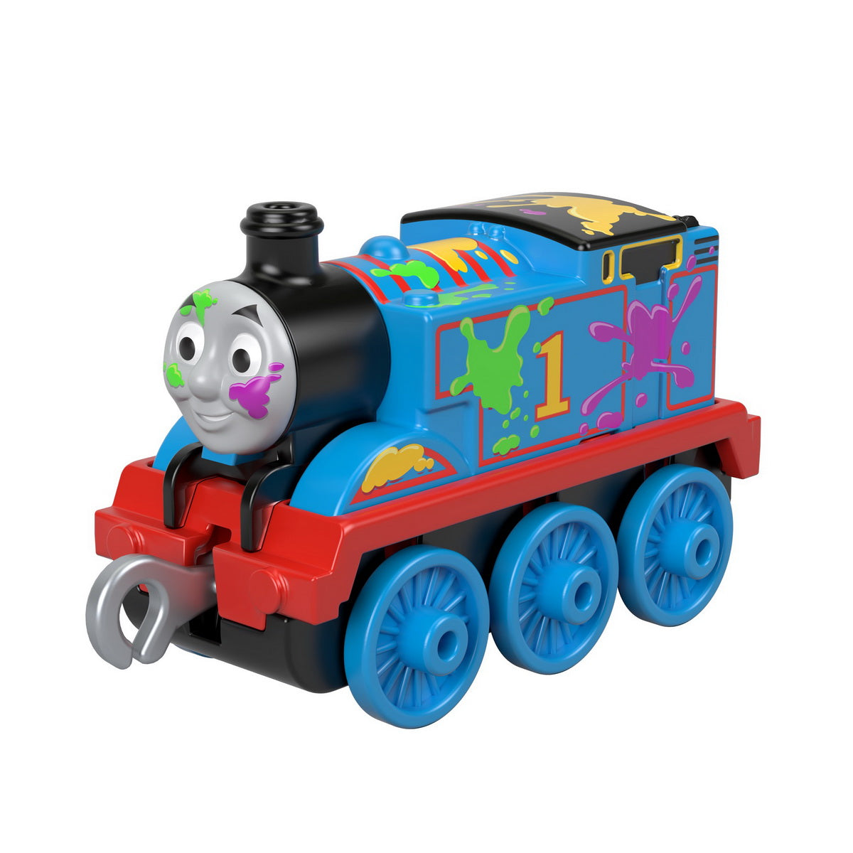 Thomas locomotiva push along cu pete colorate