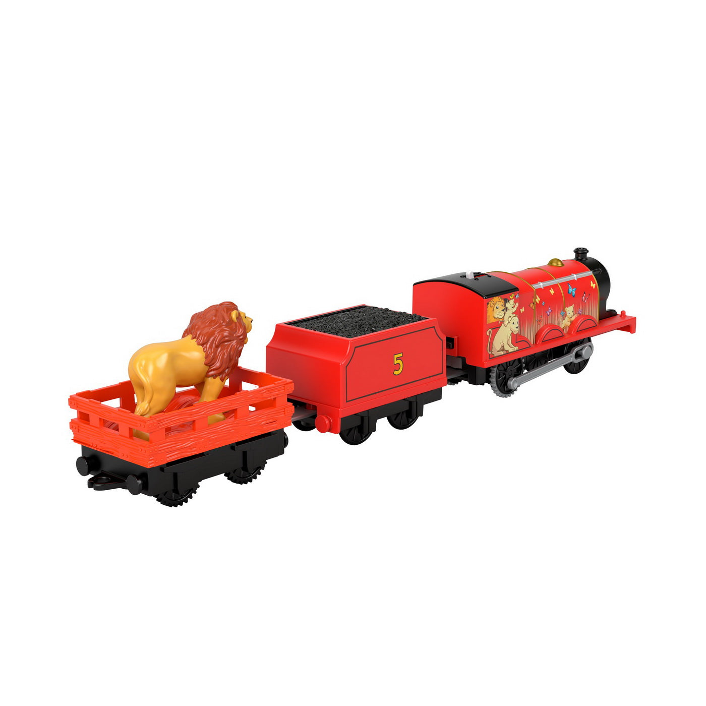 Thomas locomotiva motorizata safari lion james