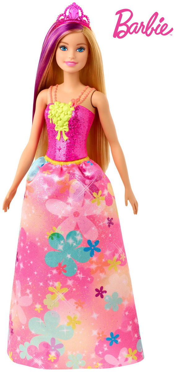 Barbie papusa printesa dreamtopia cu coronita roz