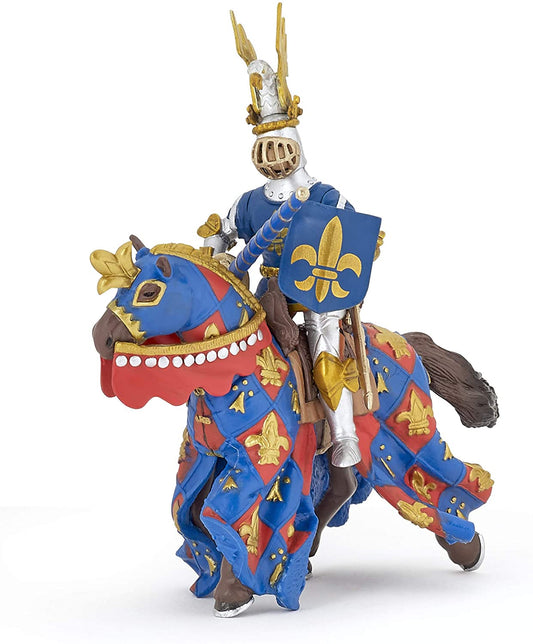 Papo figurina cavaler crin albastru