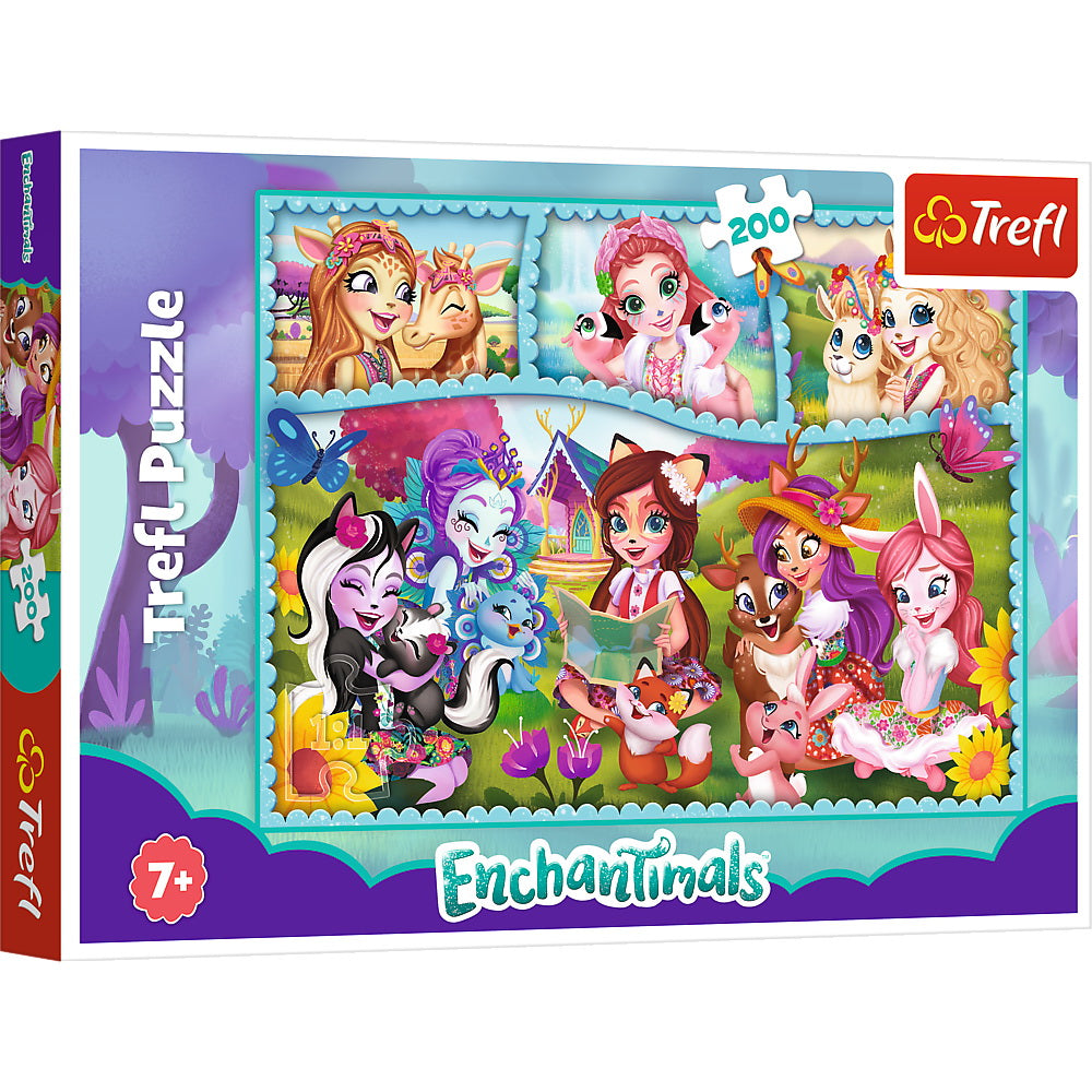 Puzzle trefl 200 enchantimals prieteni extraordinari