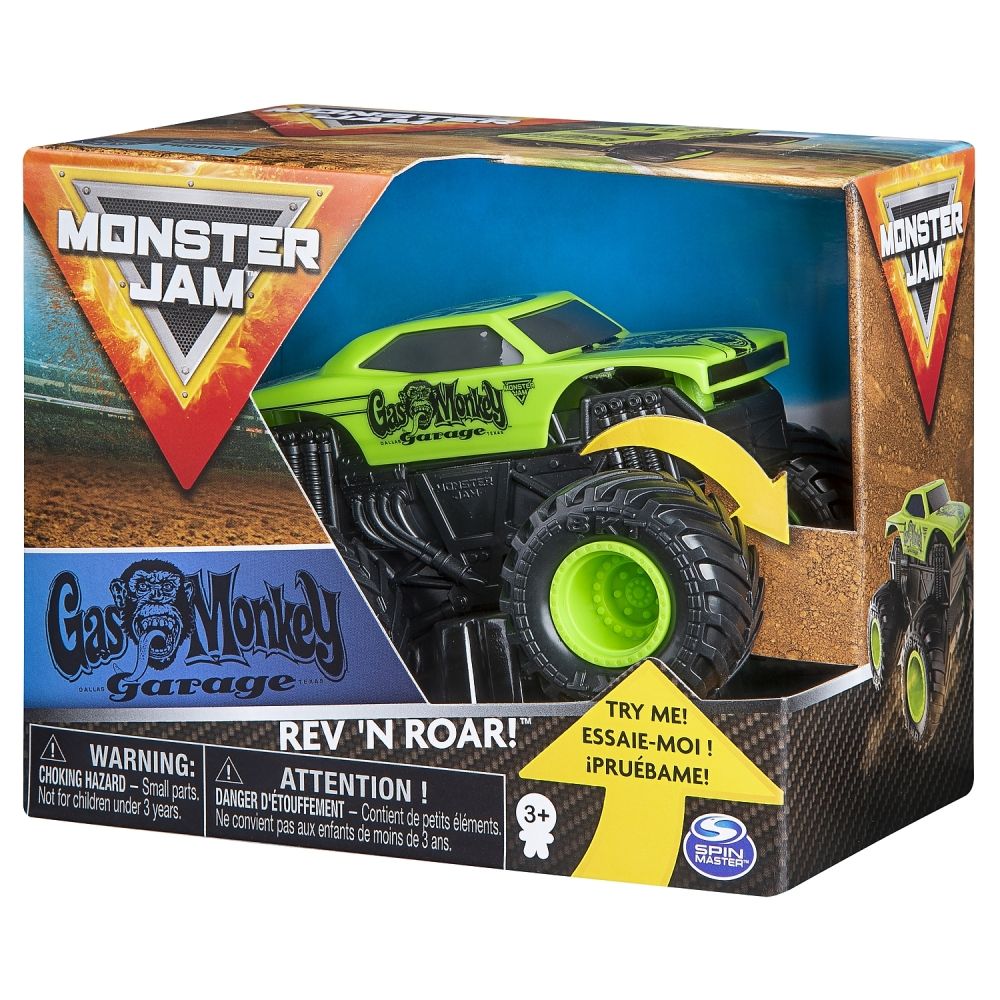 Monster jam metalice seria roar scara 1 la 43 gas monkey